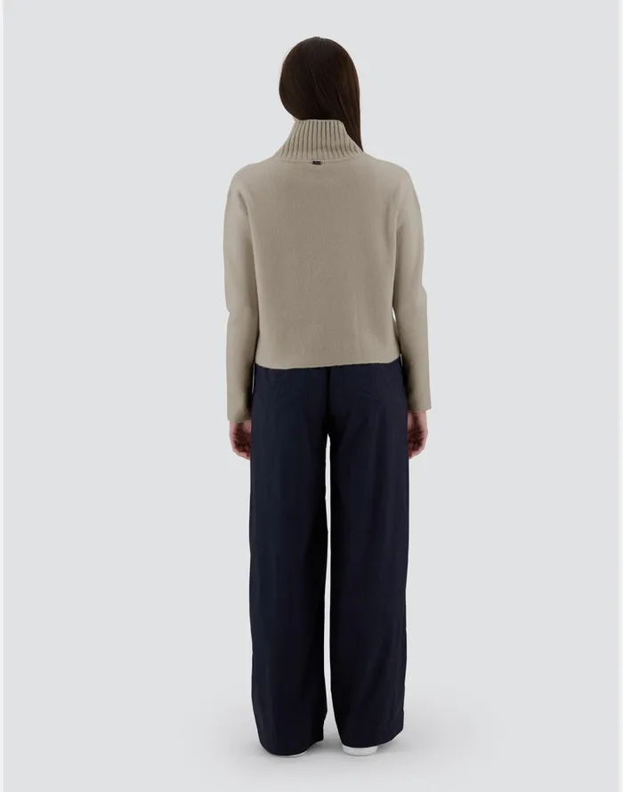 Herno RESORT SWEATER IN INFINITY 3D Ivory Women Knitwear