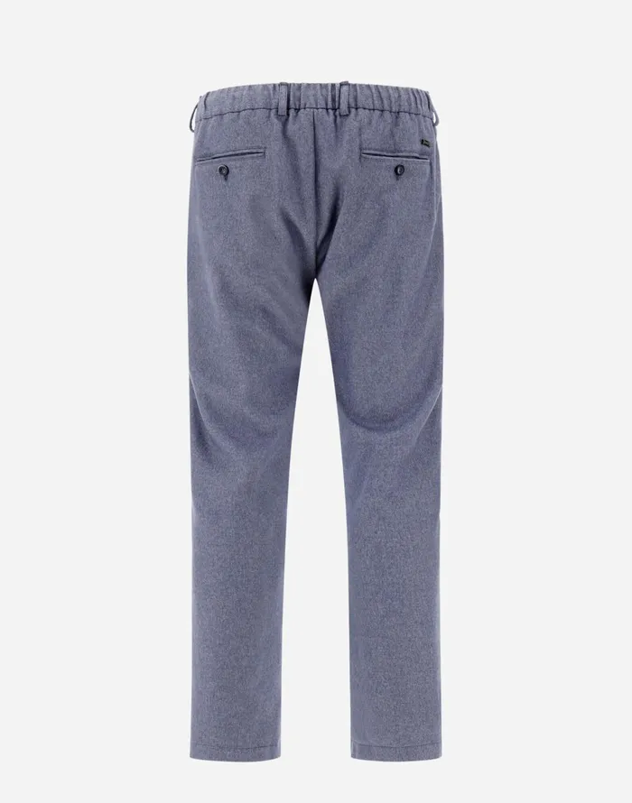Herno RESORT TROUSERS IN CASHMERE SILK Denim Men Trousers