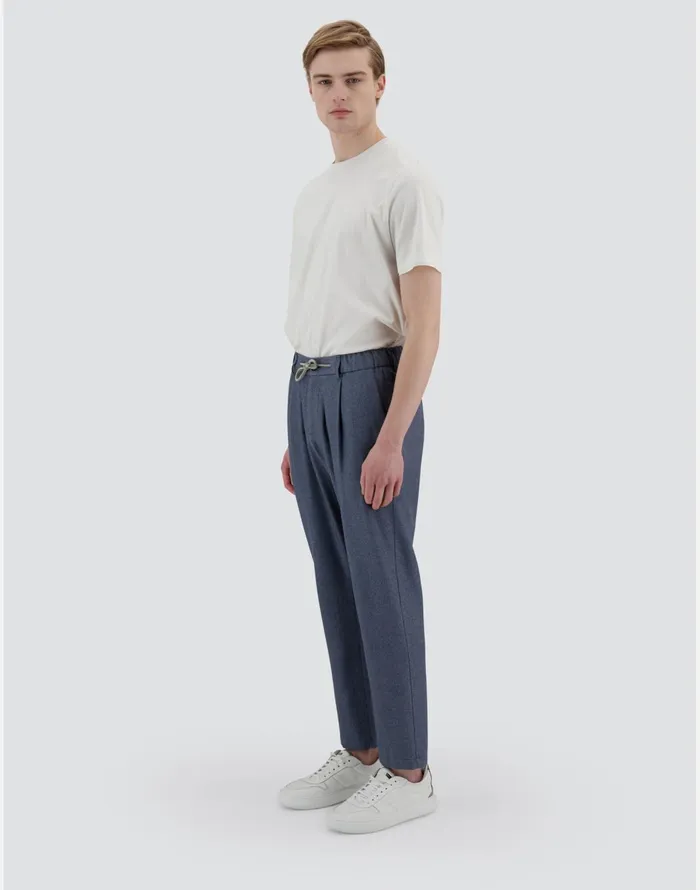 Herno RESORT TROUSERS IN CASHMERE SILK Denim Men Trousers