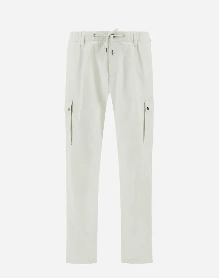 Herno RESORT TROUSERS IN COTTON FEEL Natural Men Trousers