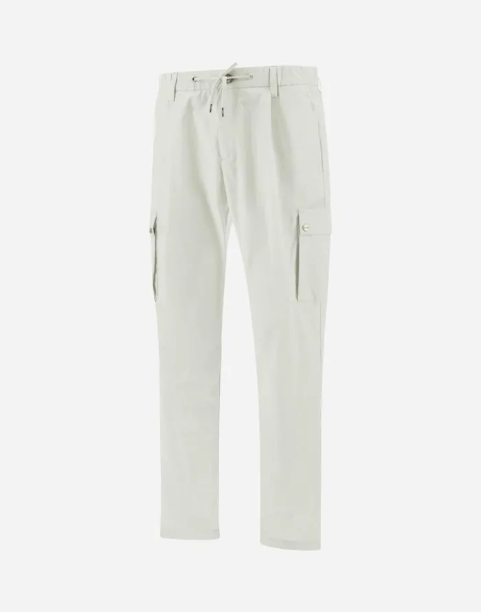 Herno RESORT TROUSERS IN COTTON FEEL Natural Men Trousers