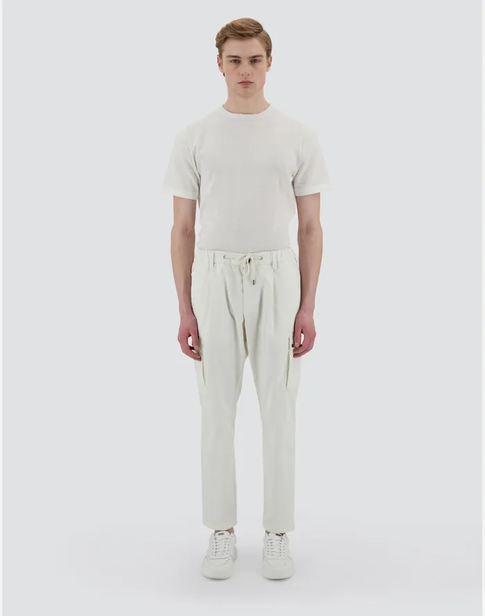 Herno RESORT TROUSERS IN COTTON FEEL Natural Men Trousers