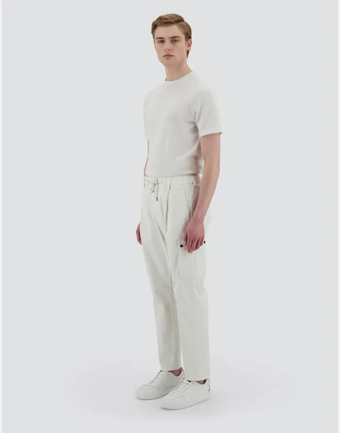 Herno RESORT TROUSERS IN COTTON FEEL Natural Men Trousers