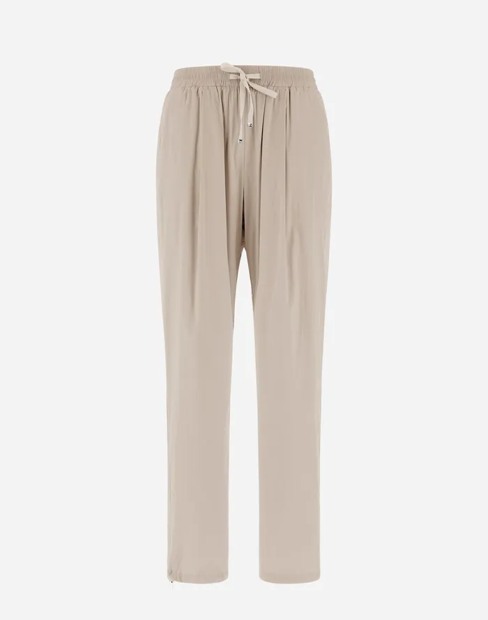 Herno RESORT TROUSERS IN LIGHT NYLON STRETCH Chantillygrey Women Trousers