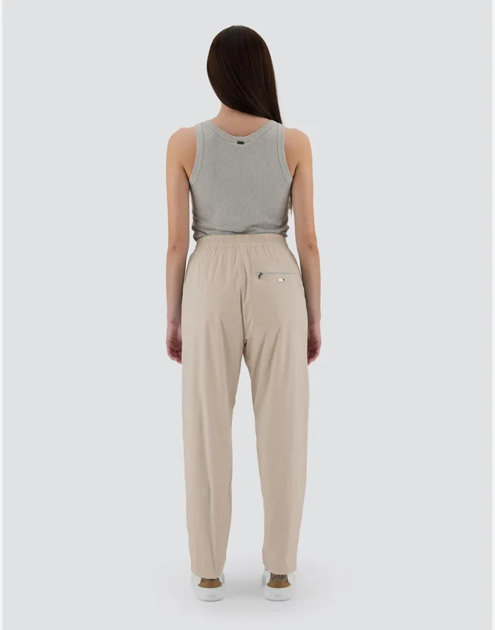 Herno RESORT TROUSERS IN LIGHT NYLON STRETCH Chantillygrey Women Trousers