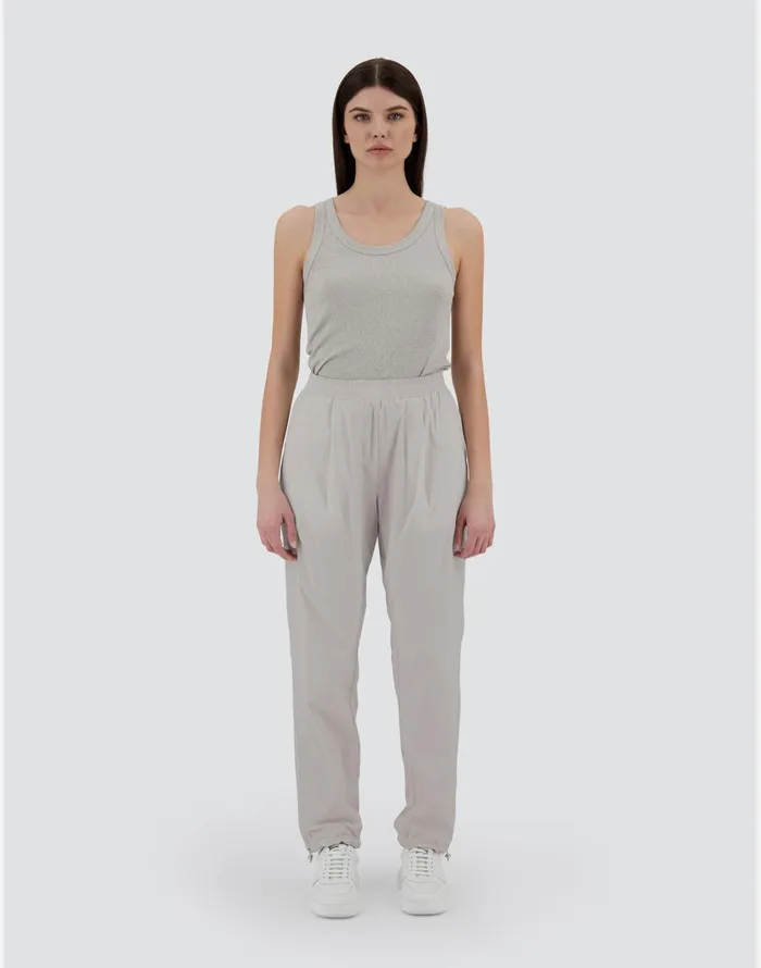 Herno RESORT TROUSERS IN LIGHT NYLON STRETCH Chantillygrey Women Trousers