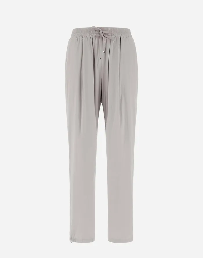 Herno RESORT TROUSERS IN LIGHT NYLON STRETCH Chantillygrey Women Trousers