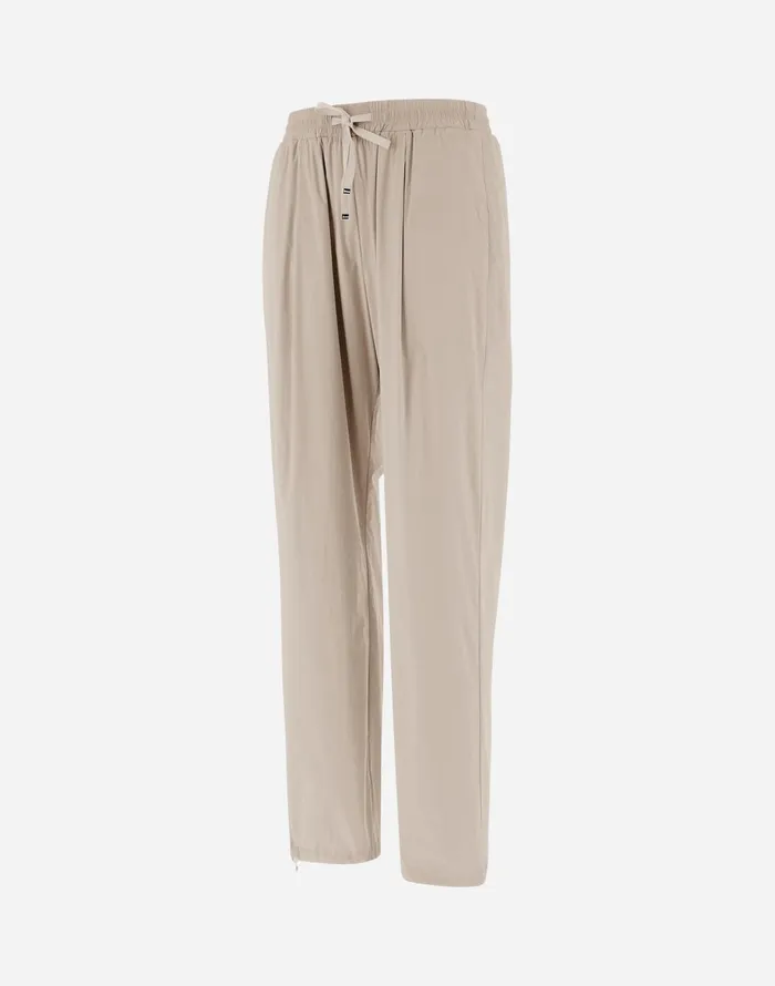 Herno RESORT TROUSERS IN LIGHT NYLON STRETCH Chantillygrey Women Trousers