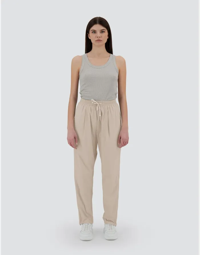 Herno RESORT TROUSERS IN LIGHT NYLON STRETCH Chantillygrey Women Trousers