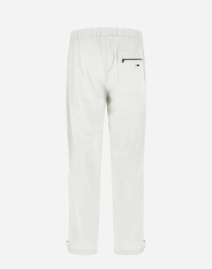 Herno RESORT TROUSERS IN LIGHT NYLON STRETCH White Men Trousers