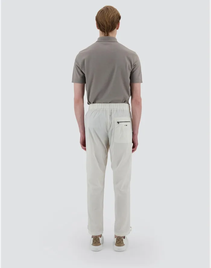 Herno RESORT TROUSERS IN LIGHT NYLON STRETCH White Men Trousers