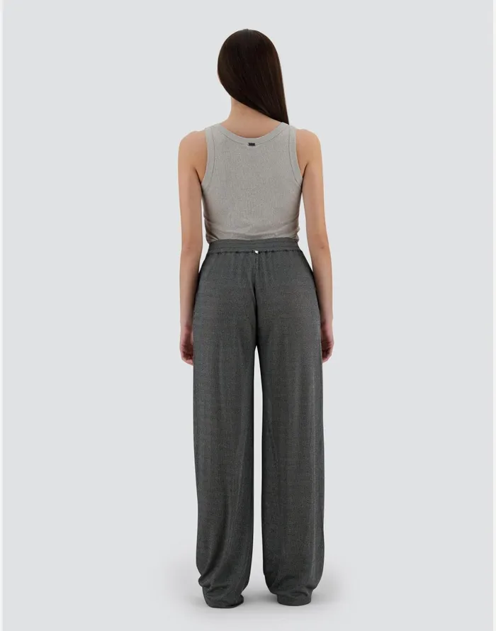 Herno RESORT TROUSERS IN SHINE THROUGH Light Grey Women Trousers