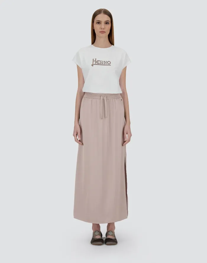 Herno SATIN SKIRT Chantilly Women Skirts and Dresses