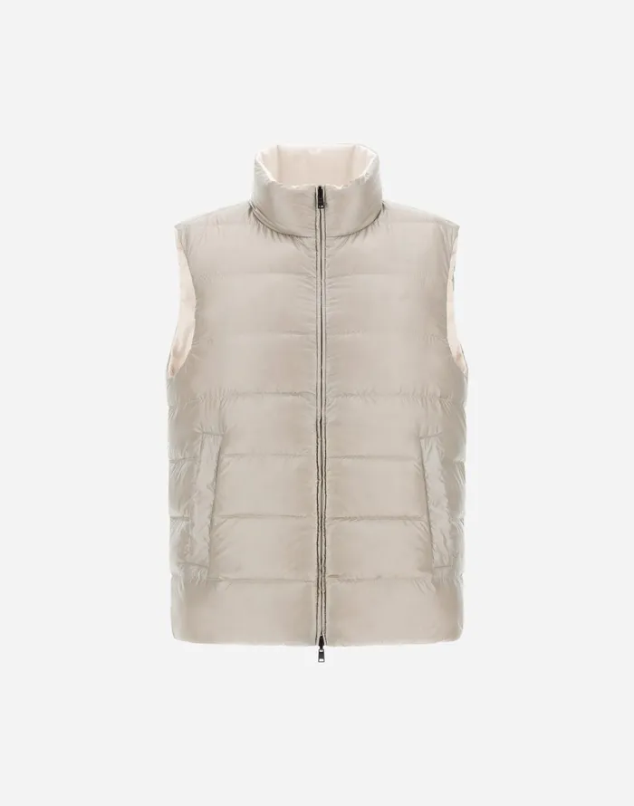 Herno SILK CASHMERE VEST Chantilly Men Vests