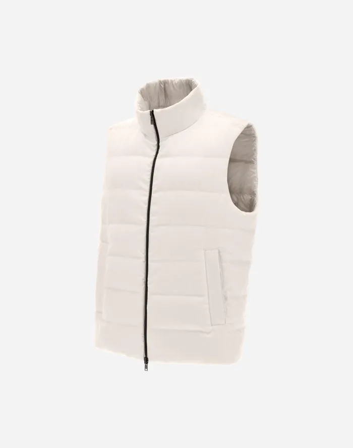Herno SILK CASHMERE VEST Chantilly Men Vests