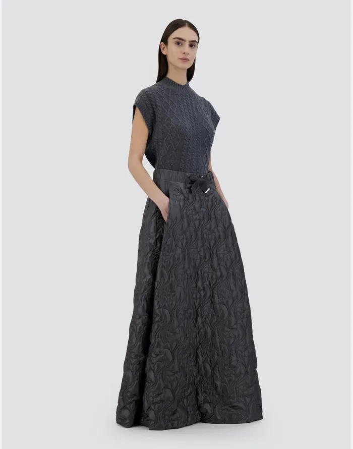 Herno SKIRT IN NYLONULTRALIGHT Grey Women Skirts and Dresses