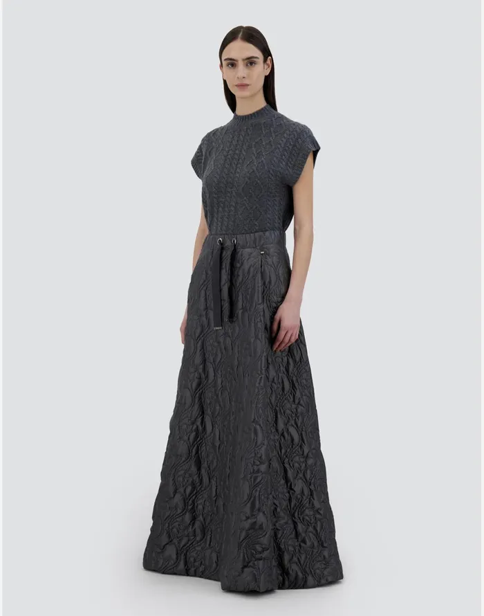 Herno SKIRT IN NYLONULTRALIGHT Grey Women Skirts and Dresses