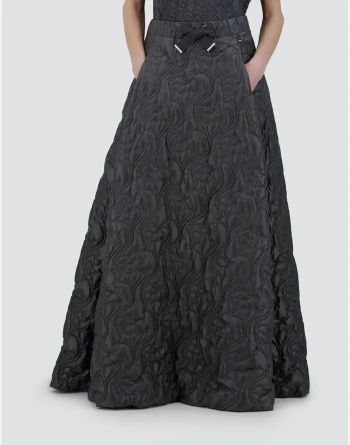 Herno SKIRT IN NYLONULTRALIGHT Grey Women Skirts and Dresses