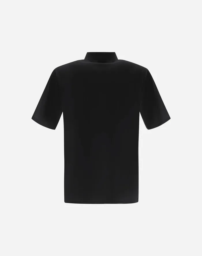 Herno SPRING ULTRALIGHT SCUBA POLO SHIRT Black Men Tshirts and Polo Shirts