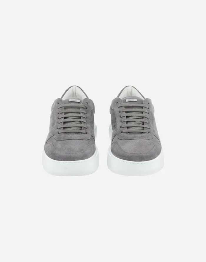 Herno SUEDE AND MONOGRAM TRAINERS Grey Men Shoes