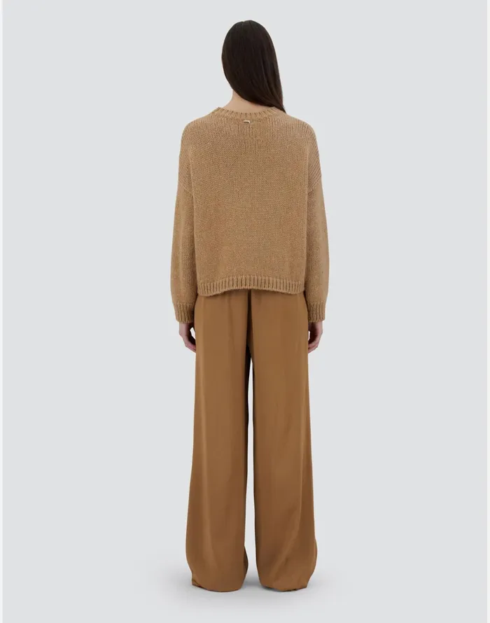 Herno SWEATER IN SULTAN KNIT Camel Women Sweaters and Cardigan