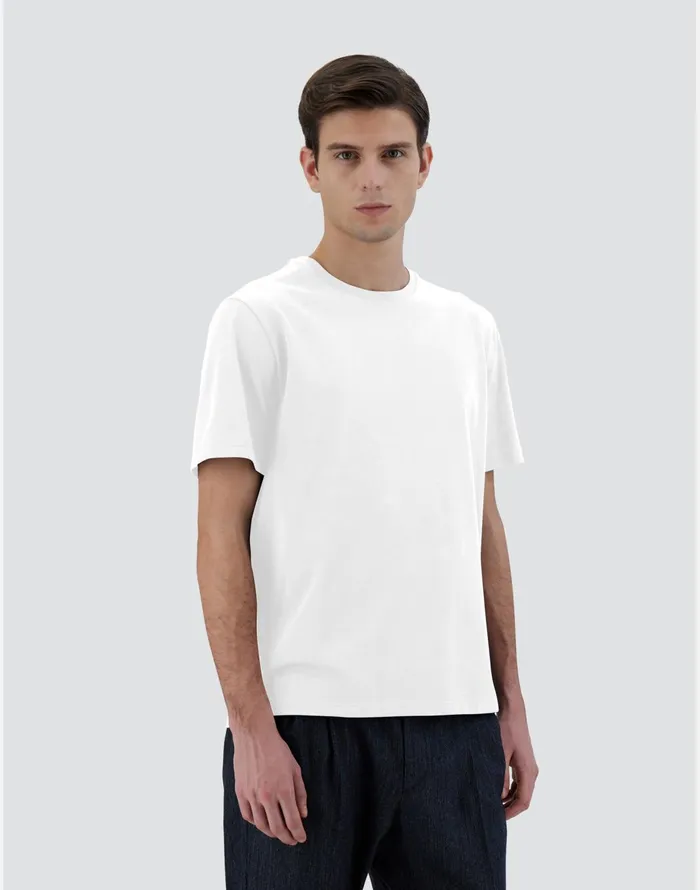 Herno TSHIRT IN ESSENTIALJERSEY White Men Tshirts and Polo Shirts