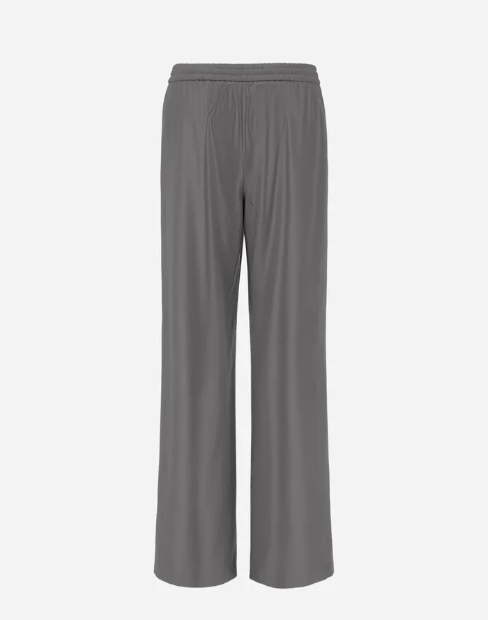 Herno TROUSERS IN METALLICFLANNEL EFFECT Grey Women Trousers