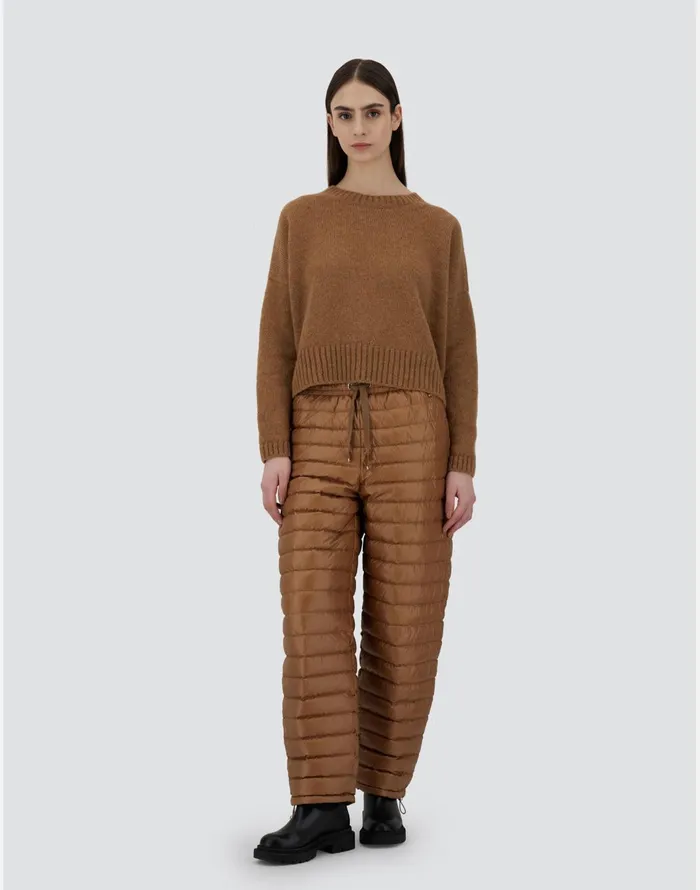 Herno TROUSERS IN NYLONULTRALIGHT Camel Women Trousers