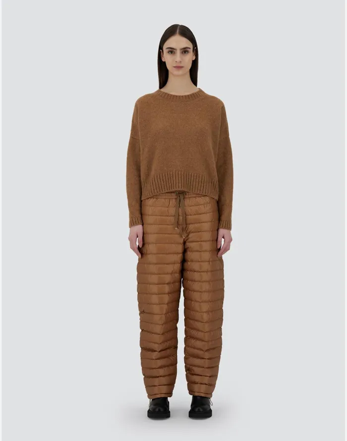 Herno TROUSERS IN NYLONULTRALIGHT Camel Women Trousers