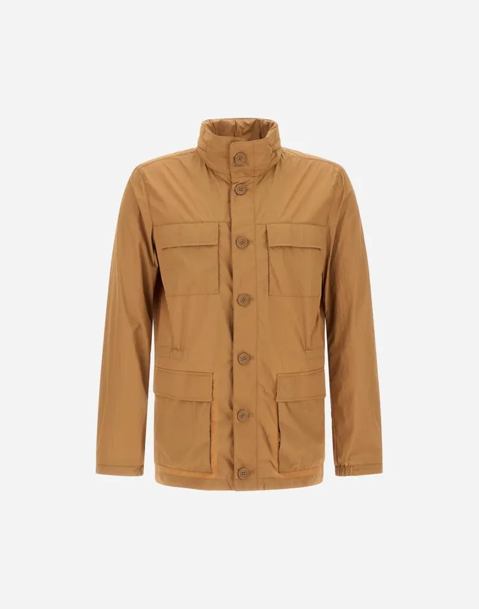 Herno ULTRALIGHT CREASE FIELD JACKET Camel Men Field Jacket