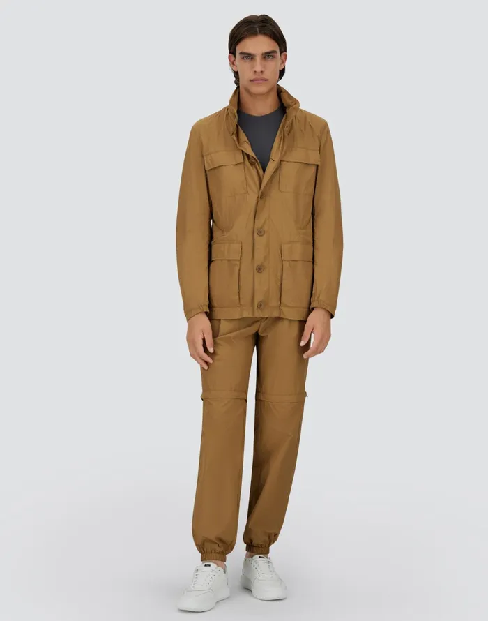 Herno ULTRALIGHT CREASE FIELD JACKET Camel Men Field Jacket