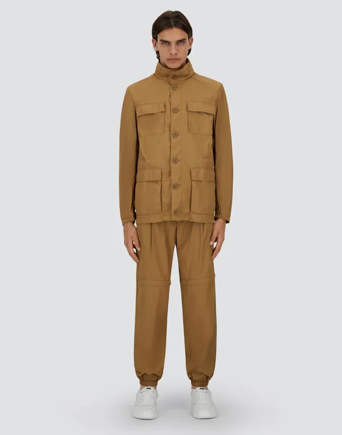 Herno ULTRALIGHT CREASE FIELD JACKET Camel Men Field Jacket