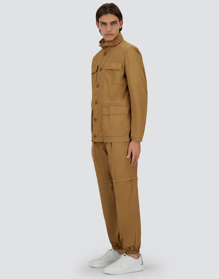 Herno ULTRALIGHT CREASE FIELD JACKET Camel Men Field Jacket