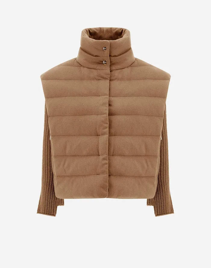 Herno VEST IN WEIGHTY REAL CAMEL Camel Women Vests