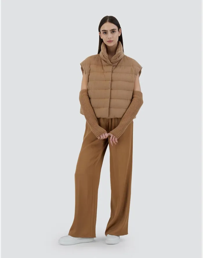 Herno VEST IN WEIGHTY REAL CAMEL Camel Women Vests