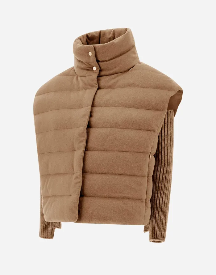 Herno VEST IN WEIGHTY REAL CAMEL Camel Women Vests