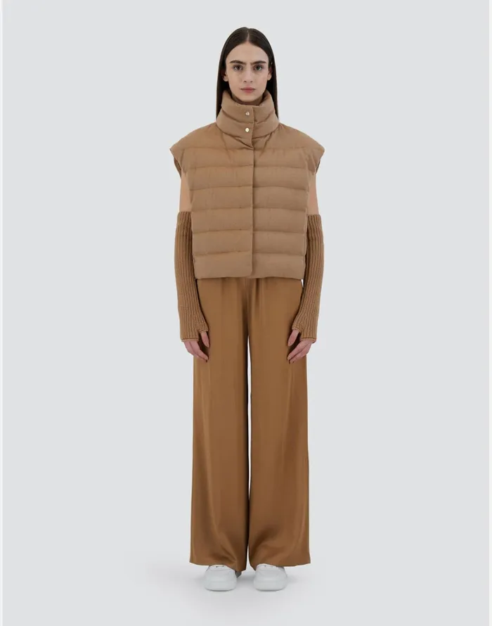 Herno VEST IN WEIGHTY REAL CAMEL Camel Women Vests
