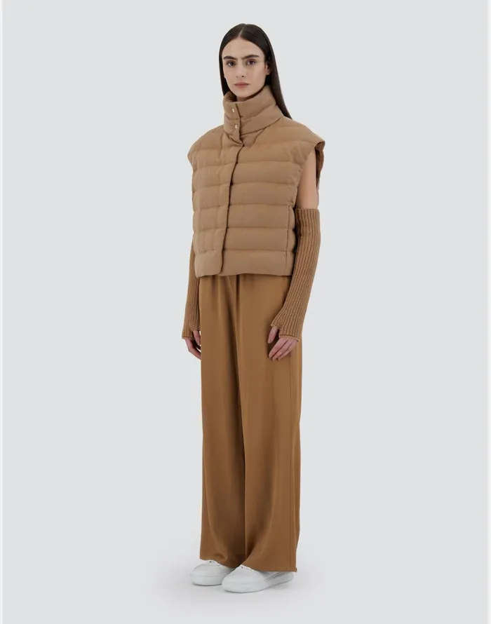 Herno VEST IN WEIGHTY REAL CAMEL Camel Women Vests