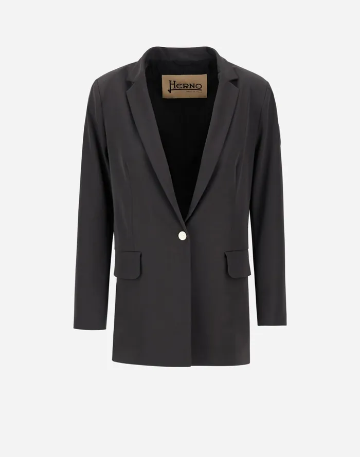 Herno WOMEN039S EASY SUIT STRETCH BLAZER Camel Women Blazers
