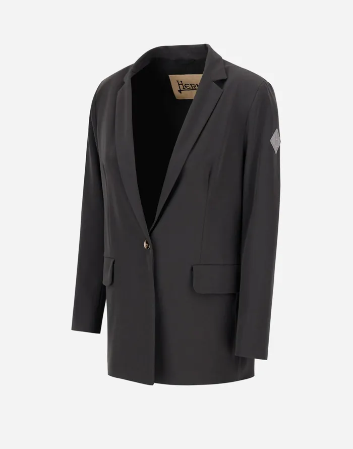 Herno WOMEN039S EASY SUIT STRETCH BLAZER Camel Women Blazers