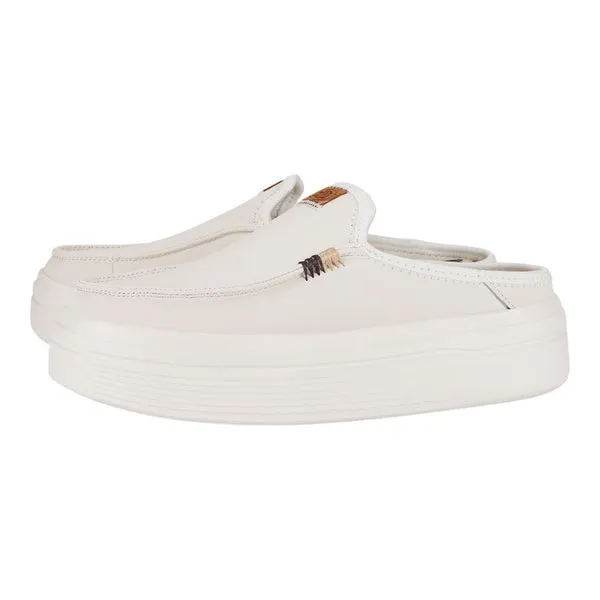 heydude Austin Lift Leather Women White Apparel Platforms