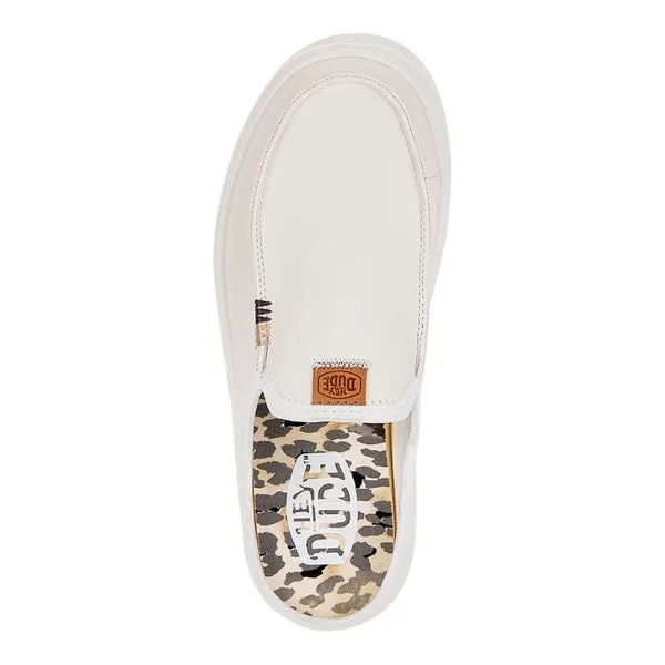 heydude Austin Lift Leather Women White Apparel Platforms