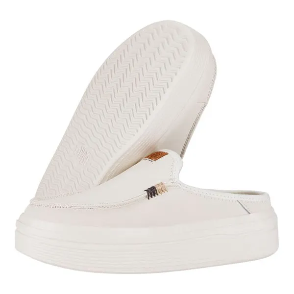 heydude Austin Lift Leather Women White Apparel Platforms