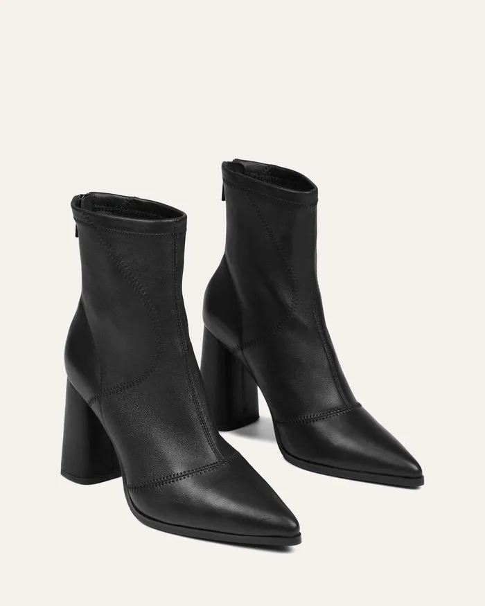 HIGH BOOTS Women Tex high ankle boots black leather jomercer