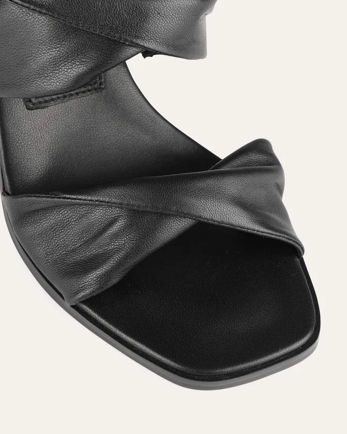HIGH HEELS Women Caylie high heel sandals black leather jomercer