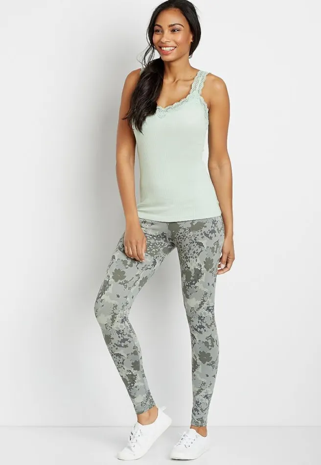 High Rise Mix Full Length Luxe Legging Women Maurices Bottoms
