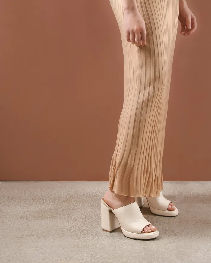 HIGH SANDALS jomercer Women Cosmo high heel sandals off white leather