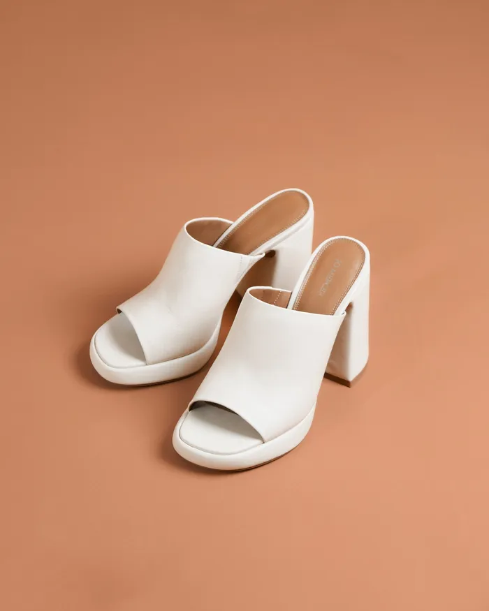 HIGH SANDALS jomercer Women Cosmo high heel sandals off white leather