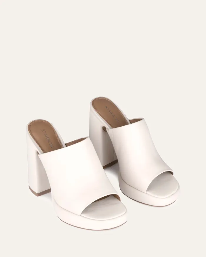 HIGH SANDALS jomercer Women Cosmo high heel sandals off white leather
