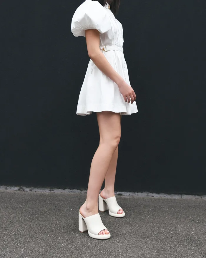 HIGH SANDALS jomercer Women Cosmo high heel sandals off white leather